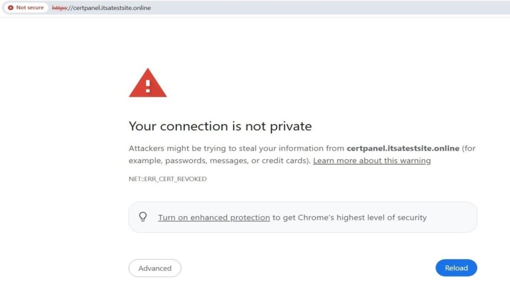 OCSP Stapling Error